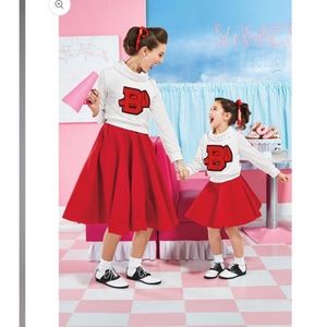 Chasing Fireflies 50’s Cheerleading Costumes Woman 12/14 Girls 4/6 Halloween